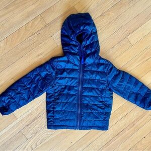 Boys PRIMARY Spring Lightweight Puffer Jacket Navu Blue Sz 3T LIKE NEW